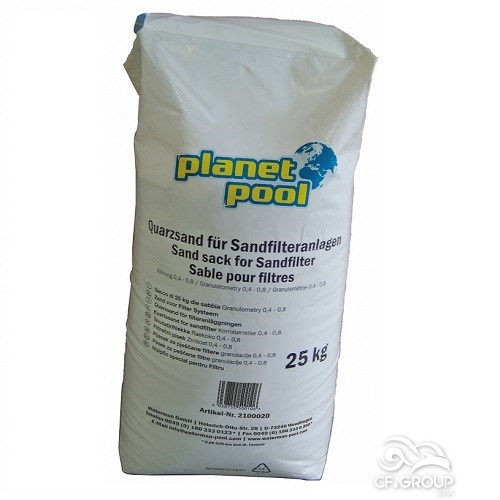 Rërë kuarci për filtrim, granulimi 1-2 mm, 25 kg QW.